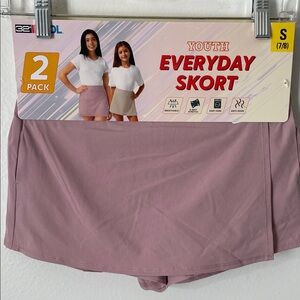 32 COOL Youth Everyday Skort 2Pack Pink Size M10/12 / Z4